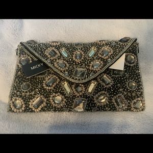 🌸Micky London Bejeweled Clutch